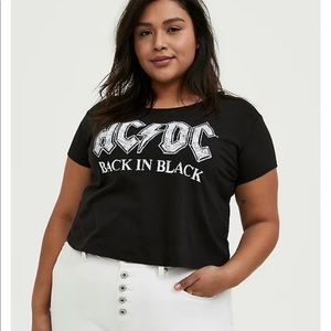 Torrid Band Crop Tee size 4